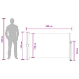 Tenda laterale 117 x 300 cm 100% poliestere ferro acciaio