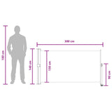 Tenda laterale 140 x 300 cm 100% poliestere ferro acciaio