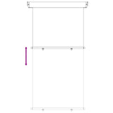 Tenda laterale per balcone 117 x 250 cm