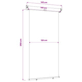 Tenda laterale per balcone 140 x 250 cm