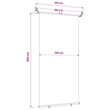 Tenda laterale per balcone 100% poliestere ferro acciaio