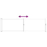 Tenda laterale retrattile 117 x 500 cm Poliestere Rettangolare