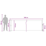 Tenda laterale retrattile Tortora 500 x 117 cm Poliestere