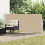 Tenda laterale retrattile Beige 500 x 140 cm Poliestere