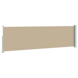 Tenda laterale retrattile Beige 500 x 140 cm Poliestere
