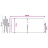 Tenda laterale retrattile 160 x 500 cm Poliestere Rettangolare