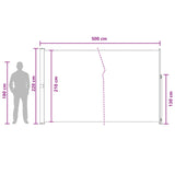 Tenda laterale retrattile 220 x 500 cm