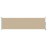 Tenda laterale retrattile Beige 600 x 117 cm Poliestere
