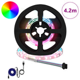 Striscia LED 12 pcs Nero e trasparente 350 mm Rame e plastica