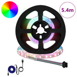 Striscia LED 12 pcs Nero e trasparente 450 mm Rame e plastica