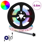 Striscia LED 12 pcs Nero e trasparente 550 mm Rame e plastica