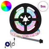 Striscia LED 12 pcs Nero e trasparente 750 mm Rame e plastica