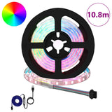 Striscia LED 12 pcs Nero e trasparente 900 mm Rame e plastica
