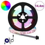 Striscia LED 12 pcs Nero e trasparente 1200 mm Rame e plastica