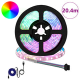 Striscia LED 12 pcs Nero e trasparente 1700 mm Rame e plastica