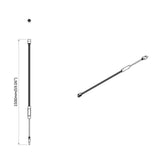 Striscia LED 12 pcs Nero e trasparente 2100 mm Rame e plastica