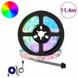 Striscia LED 12 pcs Nero e trasparente 950 mm Rame e plastica