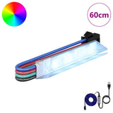 Striscia LED 12 pcs Nero e Bianco 1745 mm Rame e plastica