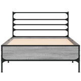 Struttura del letto Sonoma grigio 80 x 200 cm