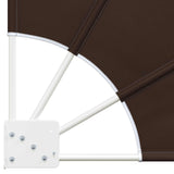 Schermo di Privacy per Balcone 140 x 140 cm Poliestere Marrone