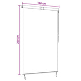 Tenda a rullo Multicolore 160 x 250 cm Tessuto e Alluminio