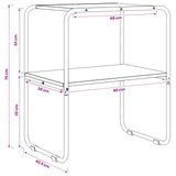 Tavolo consolle Rovere Fumo 80 x 42,5 x 70 cm