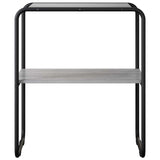 Tavolo consolle Sonoma grigio 80 x 42,5 x 70 cm