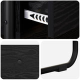 Tavolo consolle Rovere Nero 80 x 40 x 75 cm