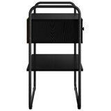Tavolo consolle Rovere Nero 80 x 40 x 75 cm