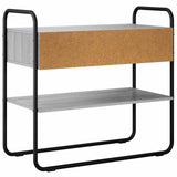 Tavolo consolle Sonoma grigio 80 x 40 x 75 cm