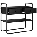 Tavolo consolle Rovere Nero 100 x 40 x 75 cm