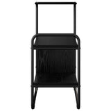 Tavolo consolle Rovere Nero 80 x 35 x 75 cm