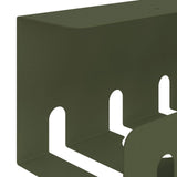Vassoio per gestione cavi sotto il tavolo 2 pz Verde Oliva