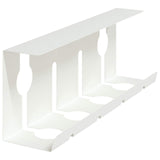 Vassoio per gestione cavi sotto il tavolo 2 pcs Bianco