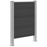Recinzione Contenitore per Rifiuti Grigio 85 x 12 x 115 cm