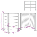 Recinzione Contenitore per Rifiuti Marrone 85 x 85 x 115 cm
