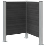 Recinzione Contenitore per Rifiuti Grigio 85 x 85 x 115 cm