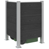 Recinzione Contenitore per Rifiuti Grigio 85 x 85 x 115 cm
