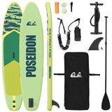 Tavola da Paddle Gonfiabile POSEIDON 366 x 81 x 15 cm Verde per