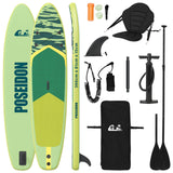 SUP Board con Seggiolino 2-in-1 POSEIDON 366 x 81 x 15 cm Verde