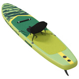 SUP Board con Seggiolino 2-in-1 POSEIDON 366 x 81 x 15 cm Verde