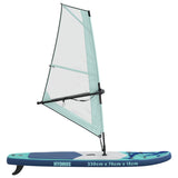 SUP gonfiabile con vela HYDROS 330 x 76 x 15 cm Turchese per