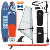 SUP gonfiabile con vela SCYLLA 330 x 76 x 15 cm Blu per