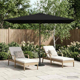 Parasole da Giardino con Base 200 x 300 cm Poliestere