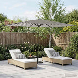 Parasole da Giardino con Base 200 x 300 cm Poliestere