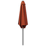 Ombrello da giardino 230 x 230 cm Poliestere Rettangolare