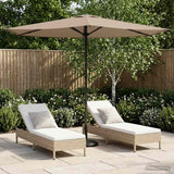 Parasole da Giardino con Base 270 x 270 cm Poliestere
