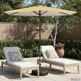Ombrello da giardino 270 x 270 cm Poliestere Rettangolare