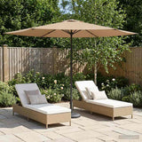 Parasole da Giardino con Base 300 x 300 cm Poliestere