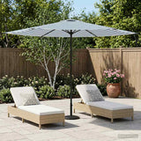 Ombrello da giardino 300 x 300 cm Poliestere Rettangolare